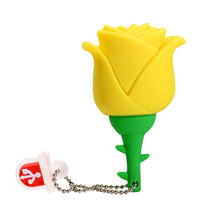 Cartoon Red Rose USB Flash Drives