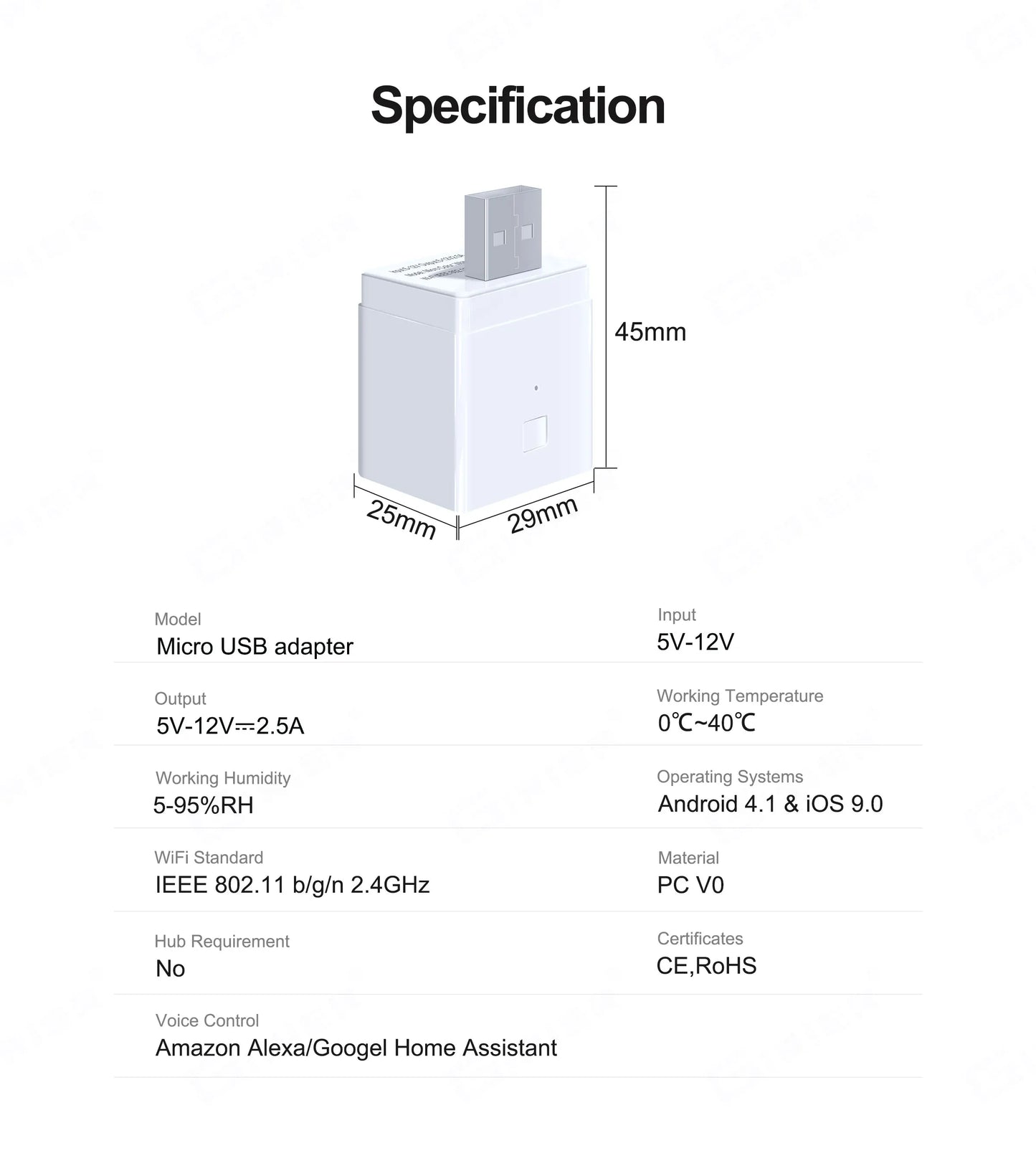 Smart Micro USB Adapter Switch