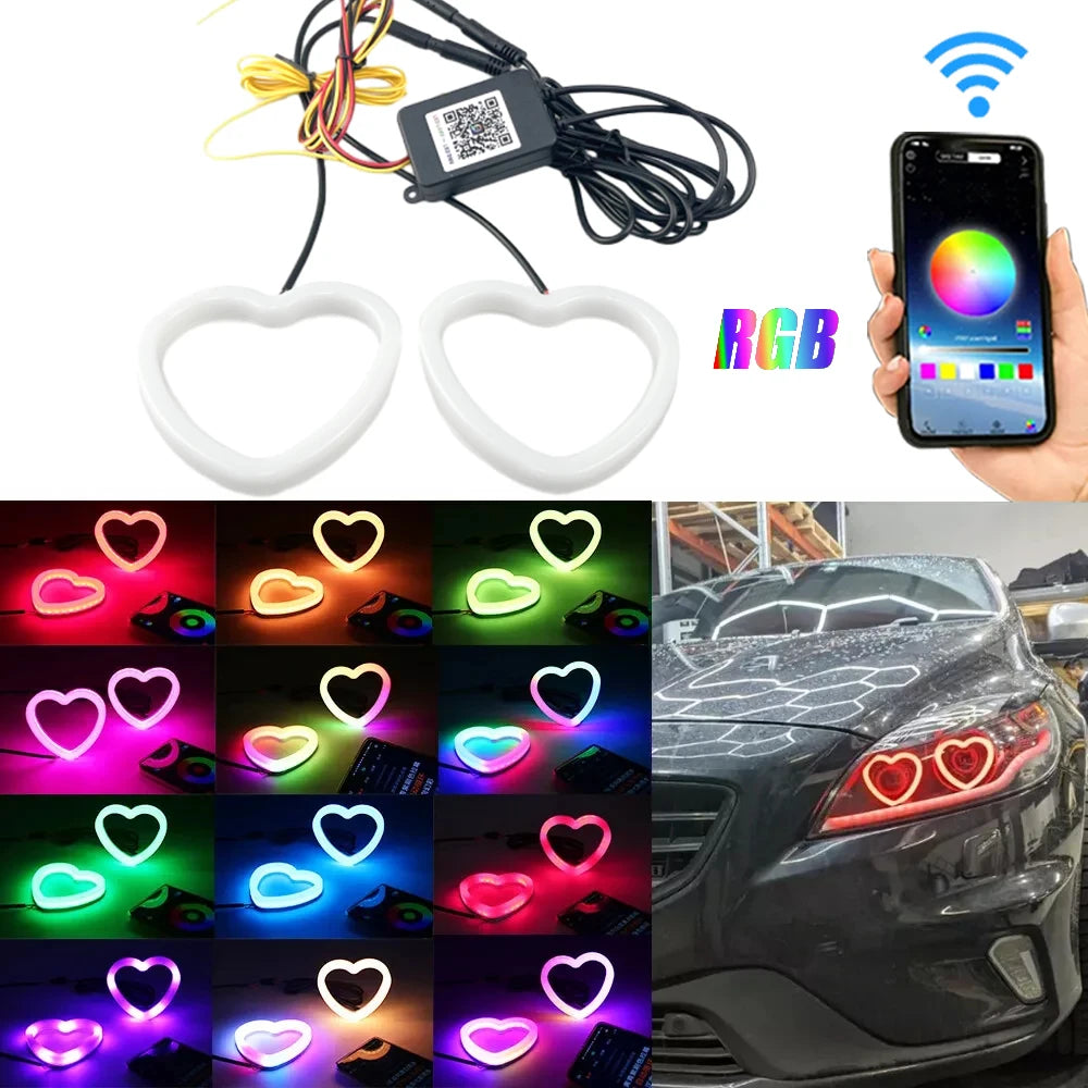 Control LED Heart-Shaped