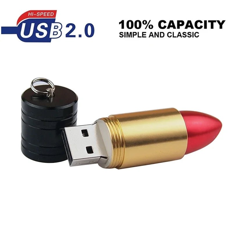 e Funny Cartoon Pendrive Lipstick Usb