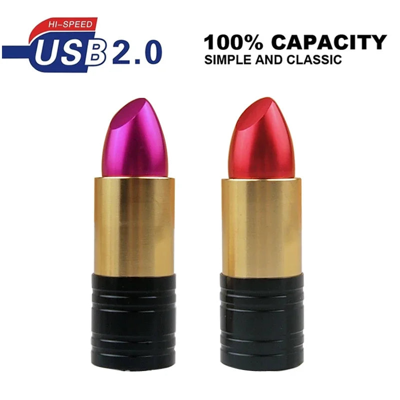 e Funny Cartoon Pendrive Lipstick Usb