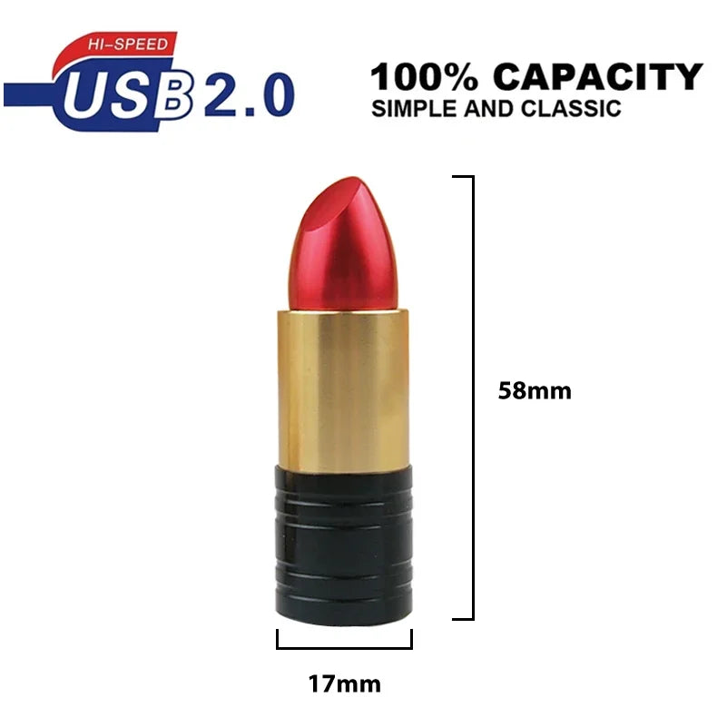 e Funny Cartoon Pendrive Lipstick Usb