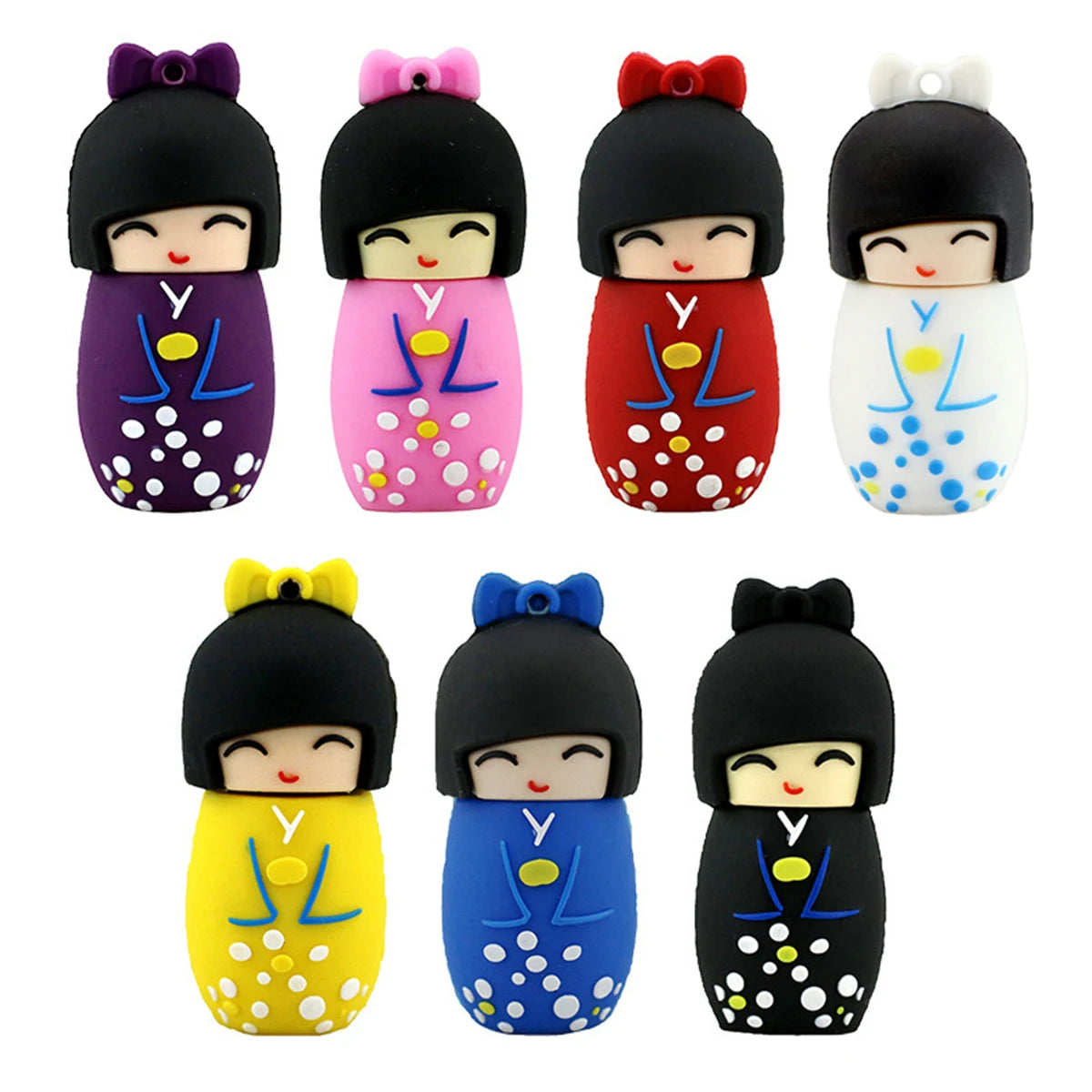 Cartoon Kimono Japanese Doll USB 2.0