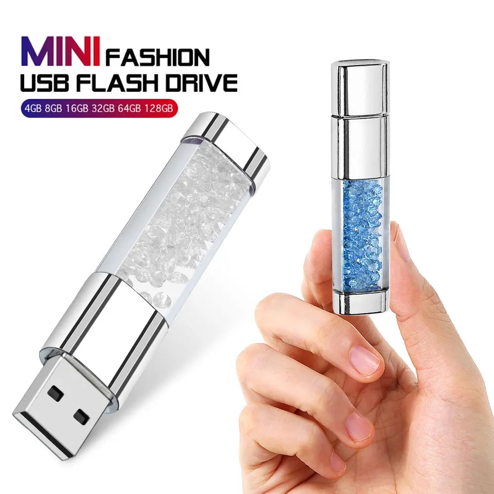 Creative Crystal&LED Light  USB FlashDrive