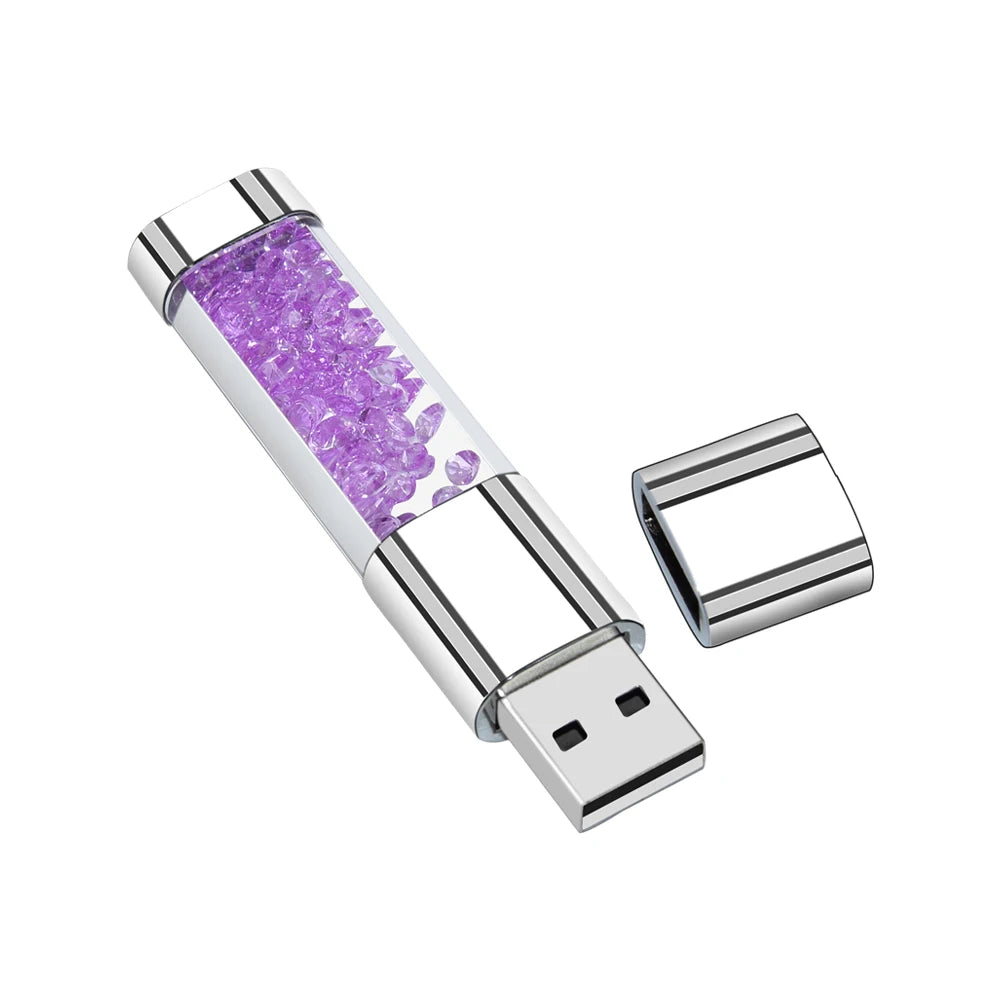 Creative Crystal&LED Light  USB FlashDrive