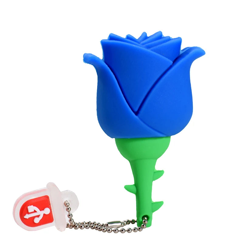 Cartoon Red Rose USB Flash Drives