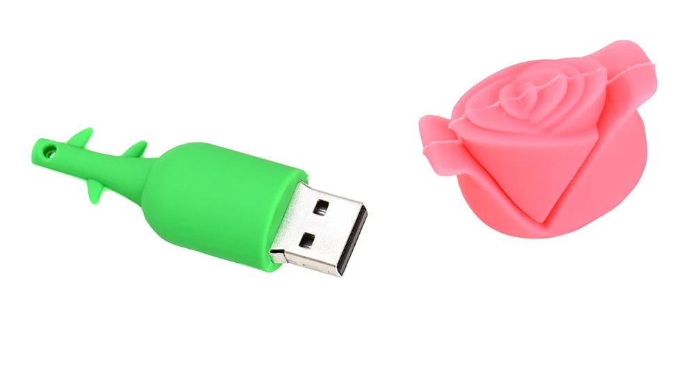 Cartoon Red Rose USB Flash Drives