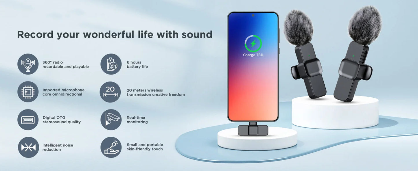 Microphone Portable Audio Video Recording