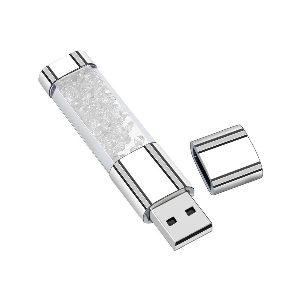Creative Crystal&LED Light  USB FlashDrive