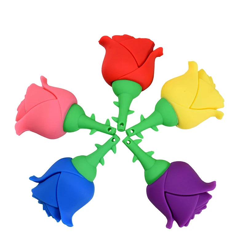 Cartoon Red Rose USB Flash Drives