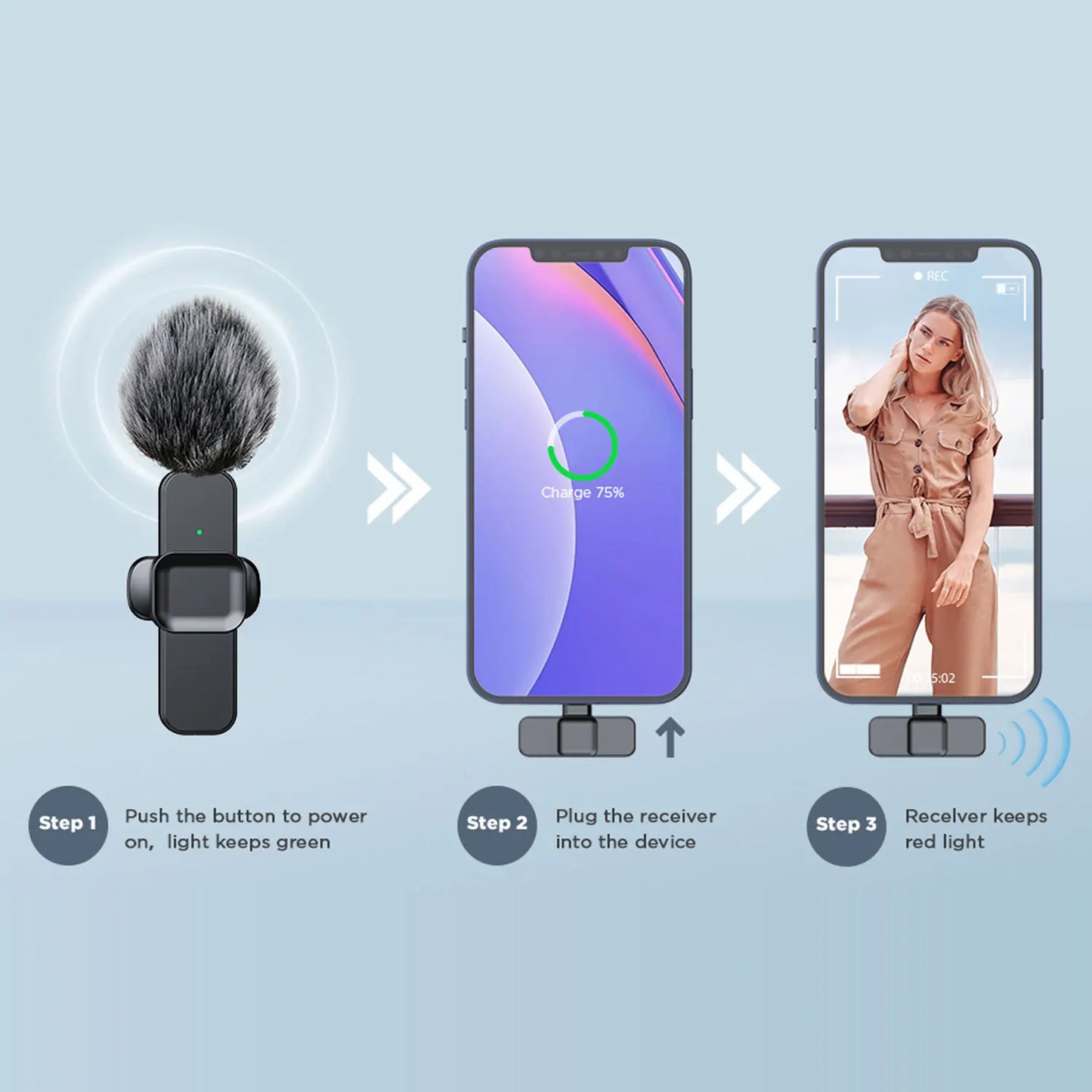 Microphone Portable Audio Video Recording