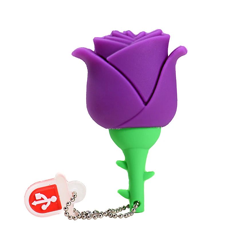 Cartoon Red Rose USB Flash Drives
