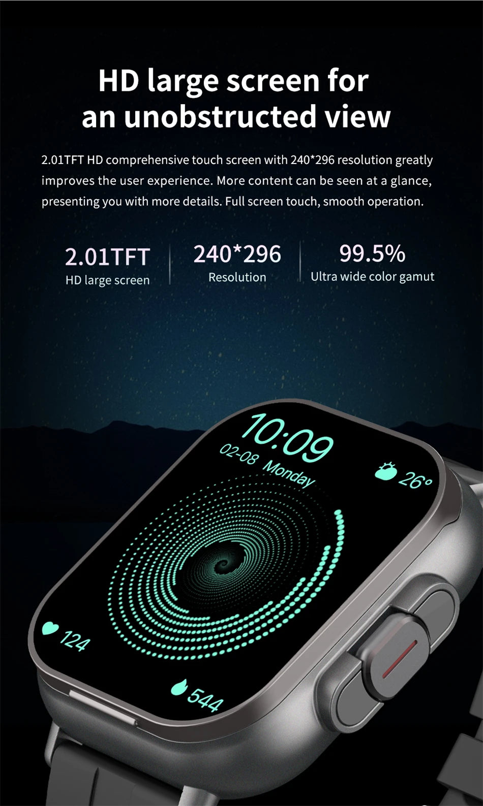 Smart Watch 2 in 1 With Earphone