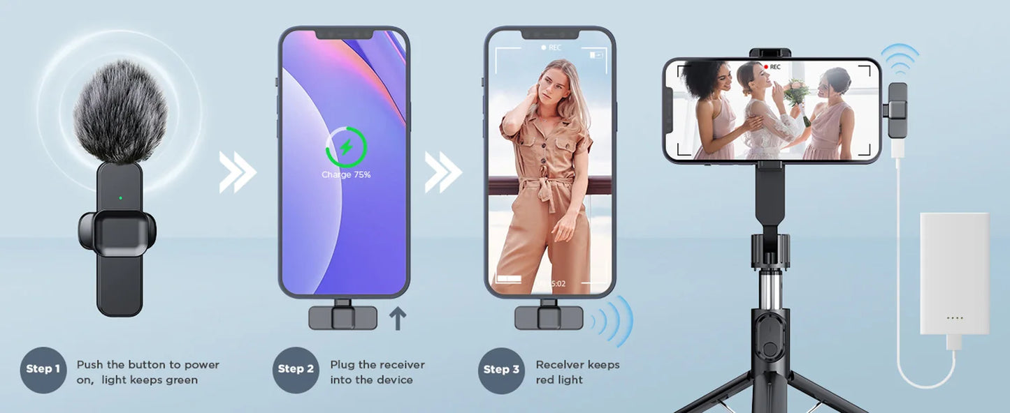 Microphone Portable Audio Video Recording