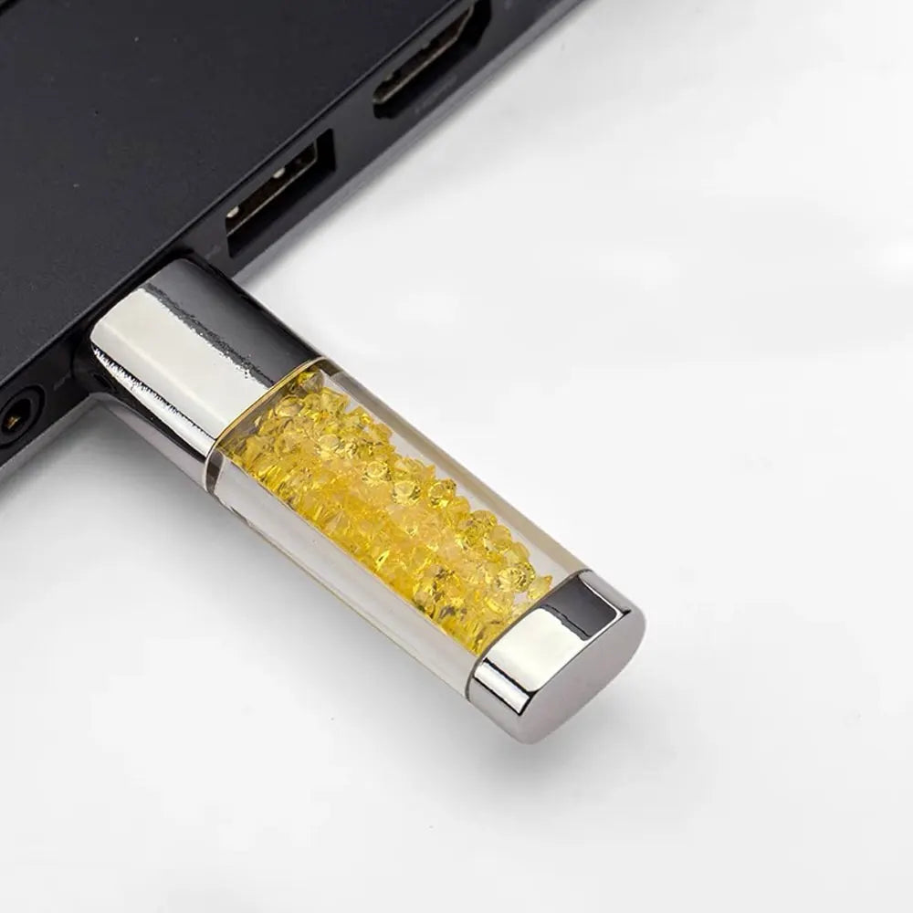 Creative Crystal&LED Light  USB FlashDrive