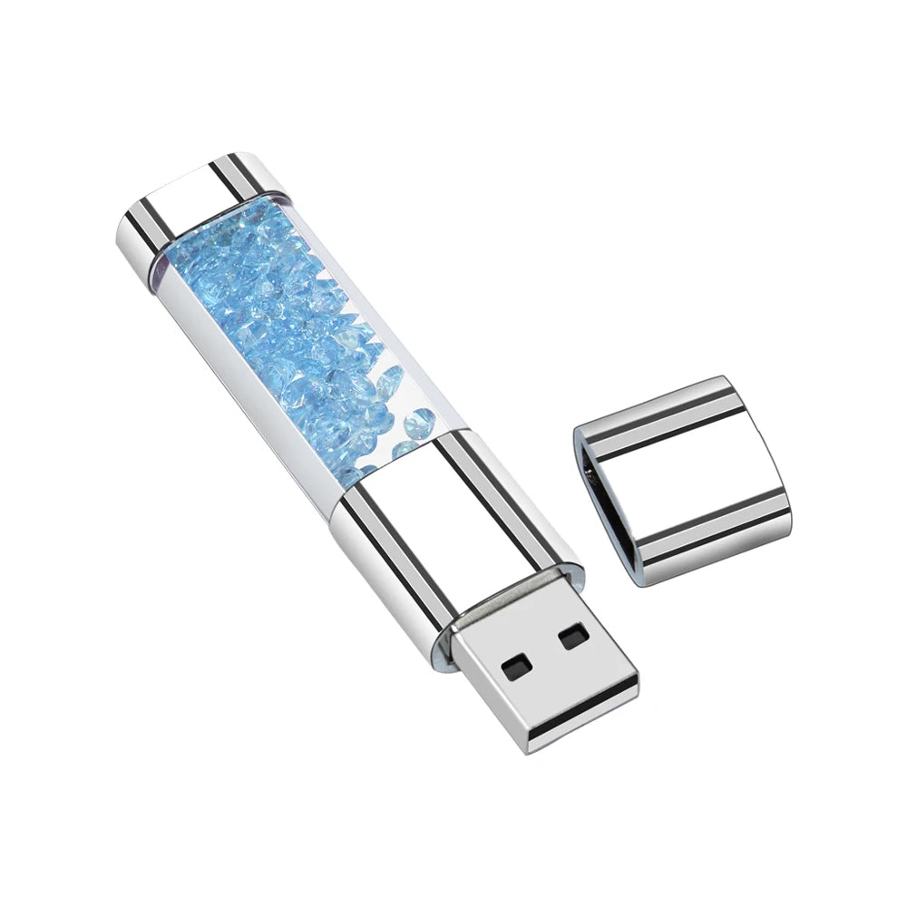 Creative Crystal&LED Light  USB FlashDrive