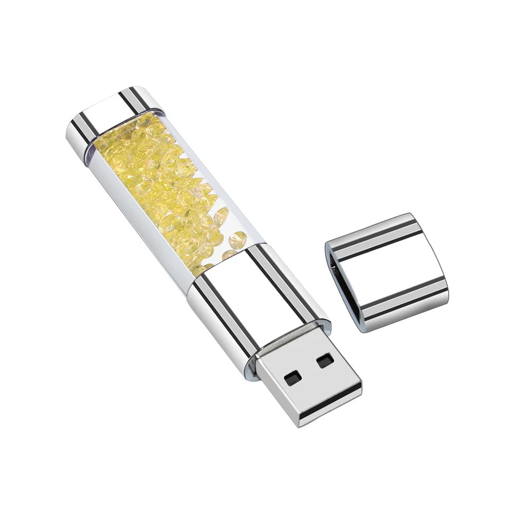 Creative Crystal&LED Light  USB FlashDrive