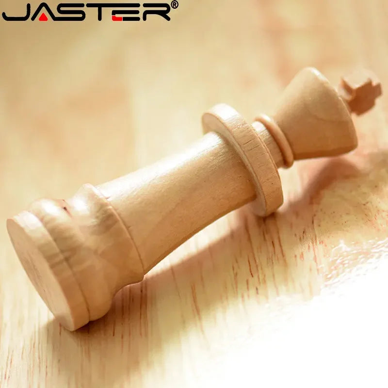 Wooden International Chess USB Flash Drive